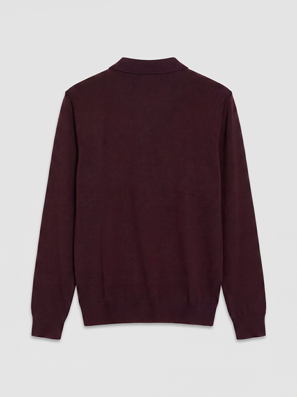 Mor Polo Yaka Regular Fit Erkek Triko Kazak-5