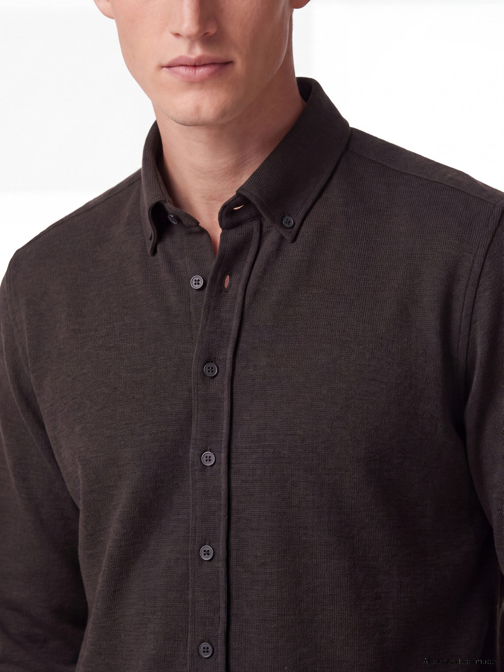 Man Brown Shirt-2