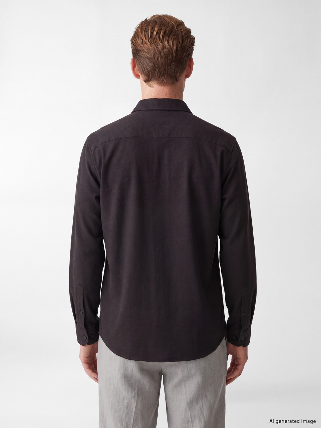 Man Brown Shirt-3