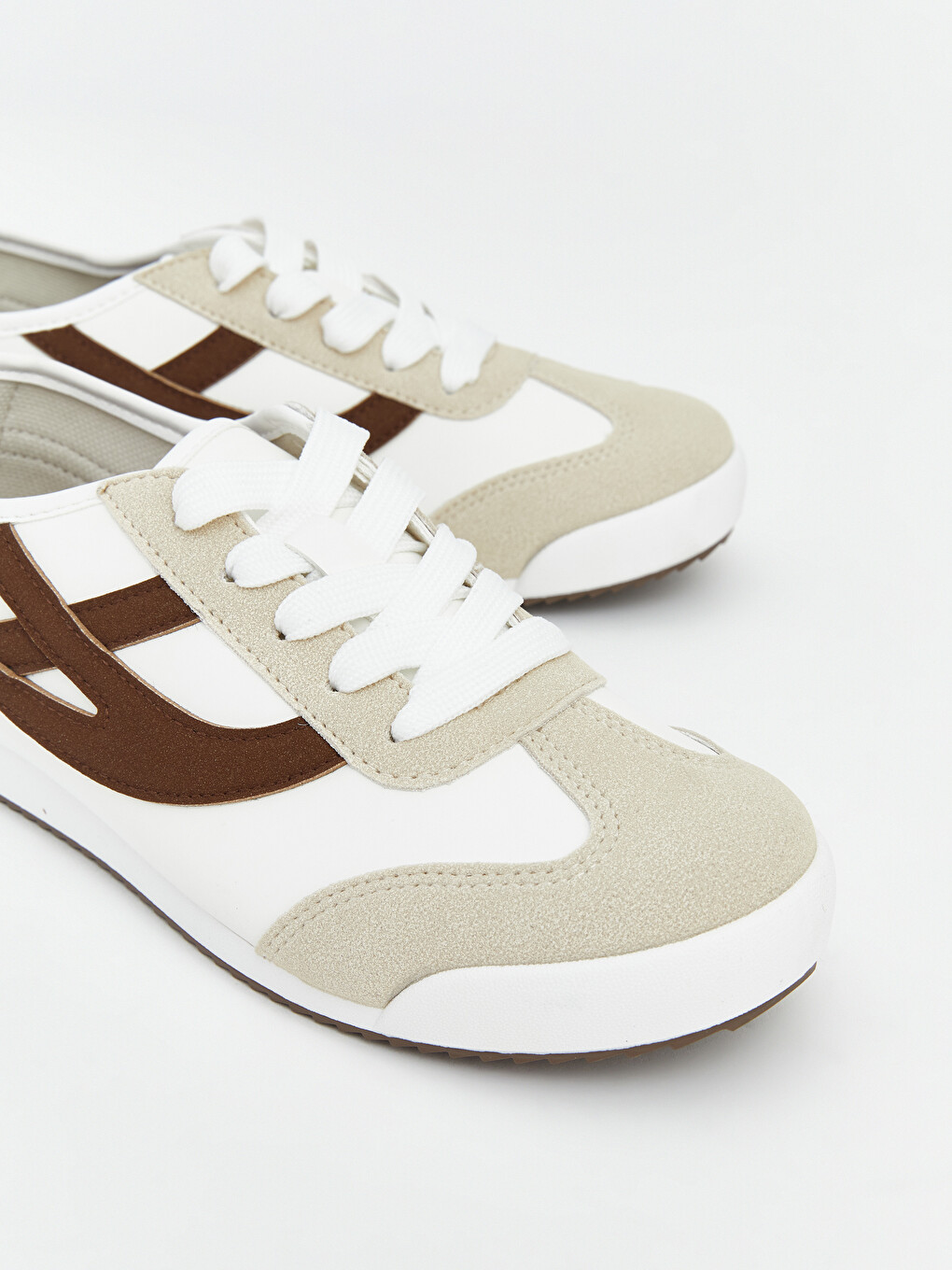 Faux Leather Women's Sneakers-2