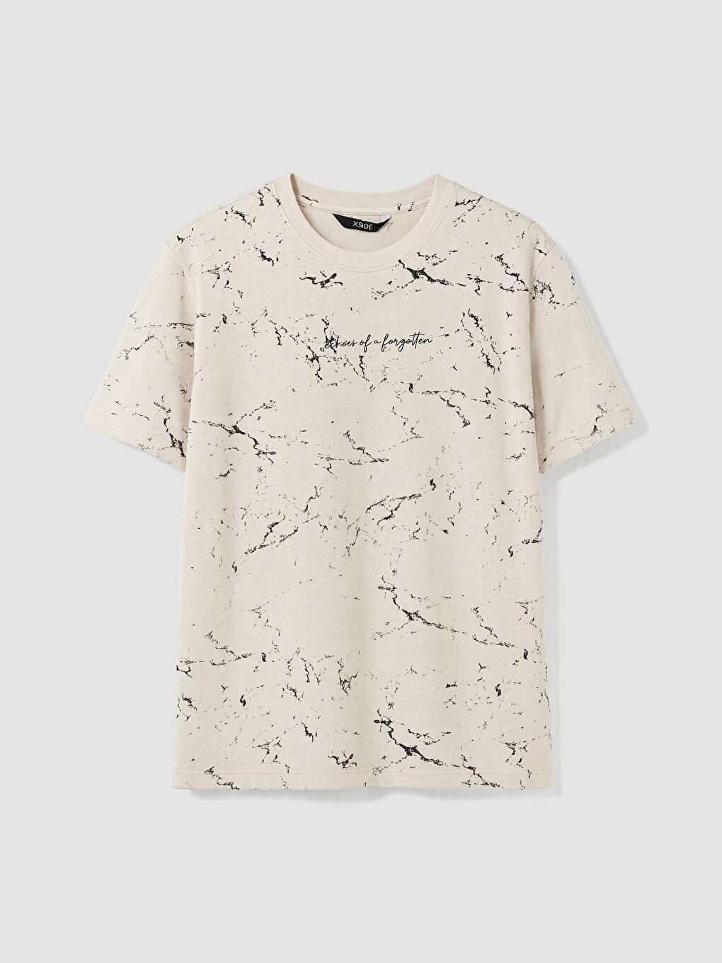 Crew Neck Printed Jersey Men's T-shirt-4