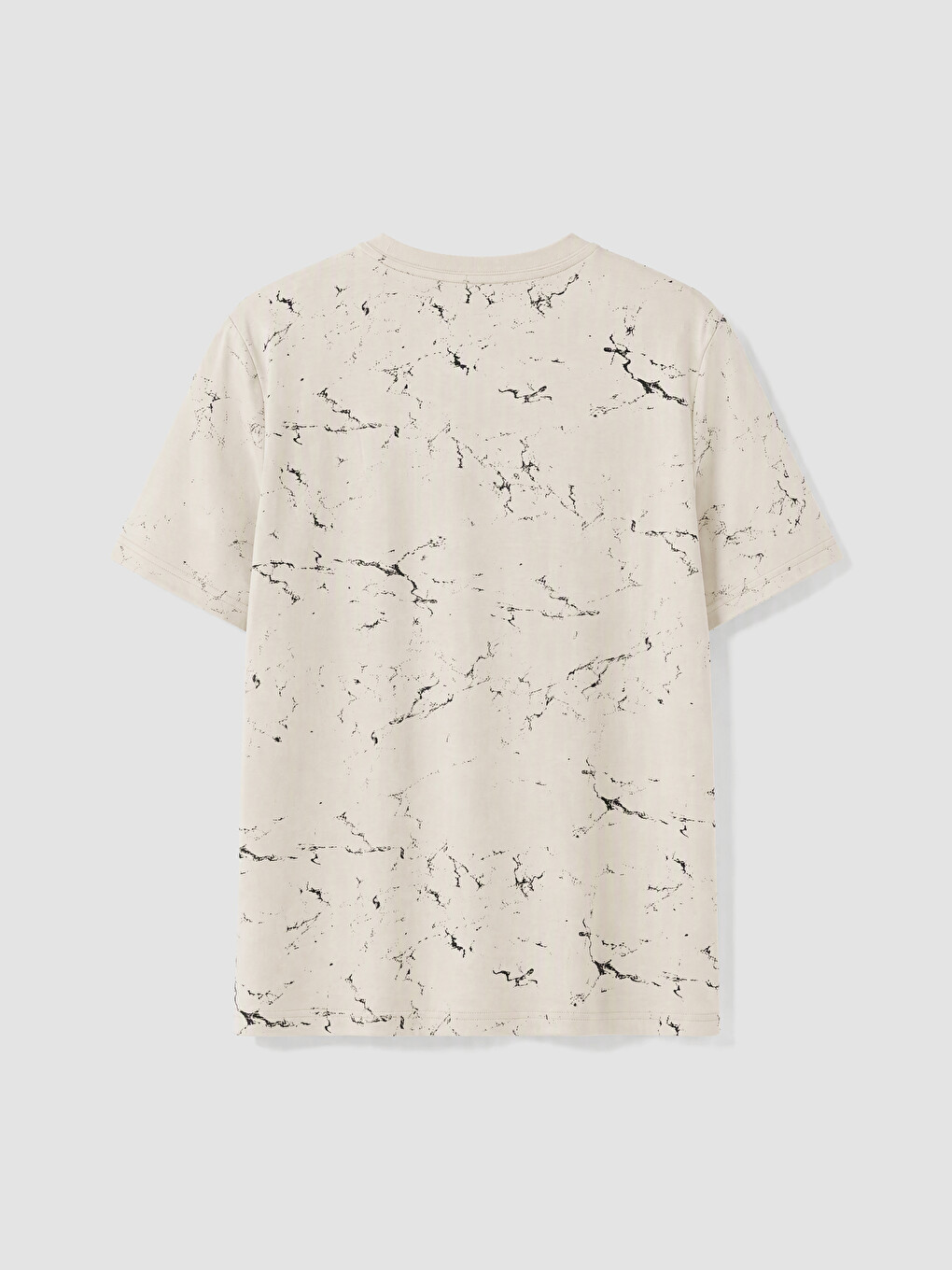 Crew Neck Printed Jersey Men's T-shirt-6