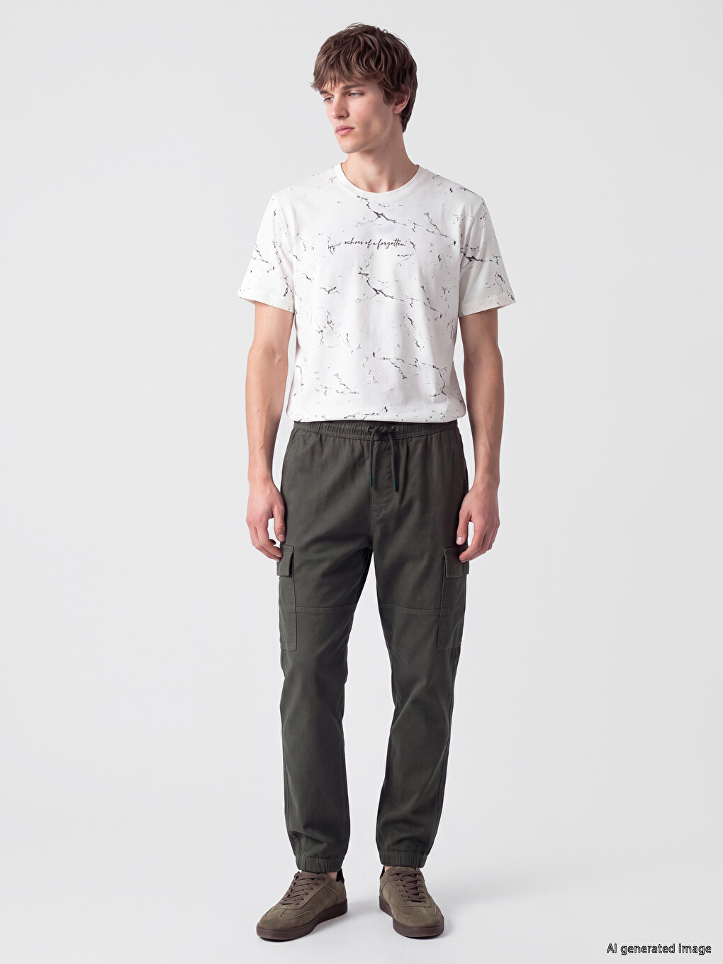 Crew Neck Printed Jersey Men's T-shirt-1