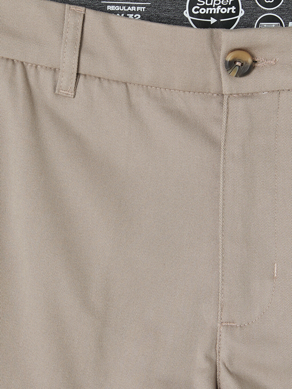 Man Beige Chino Trousers-5
