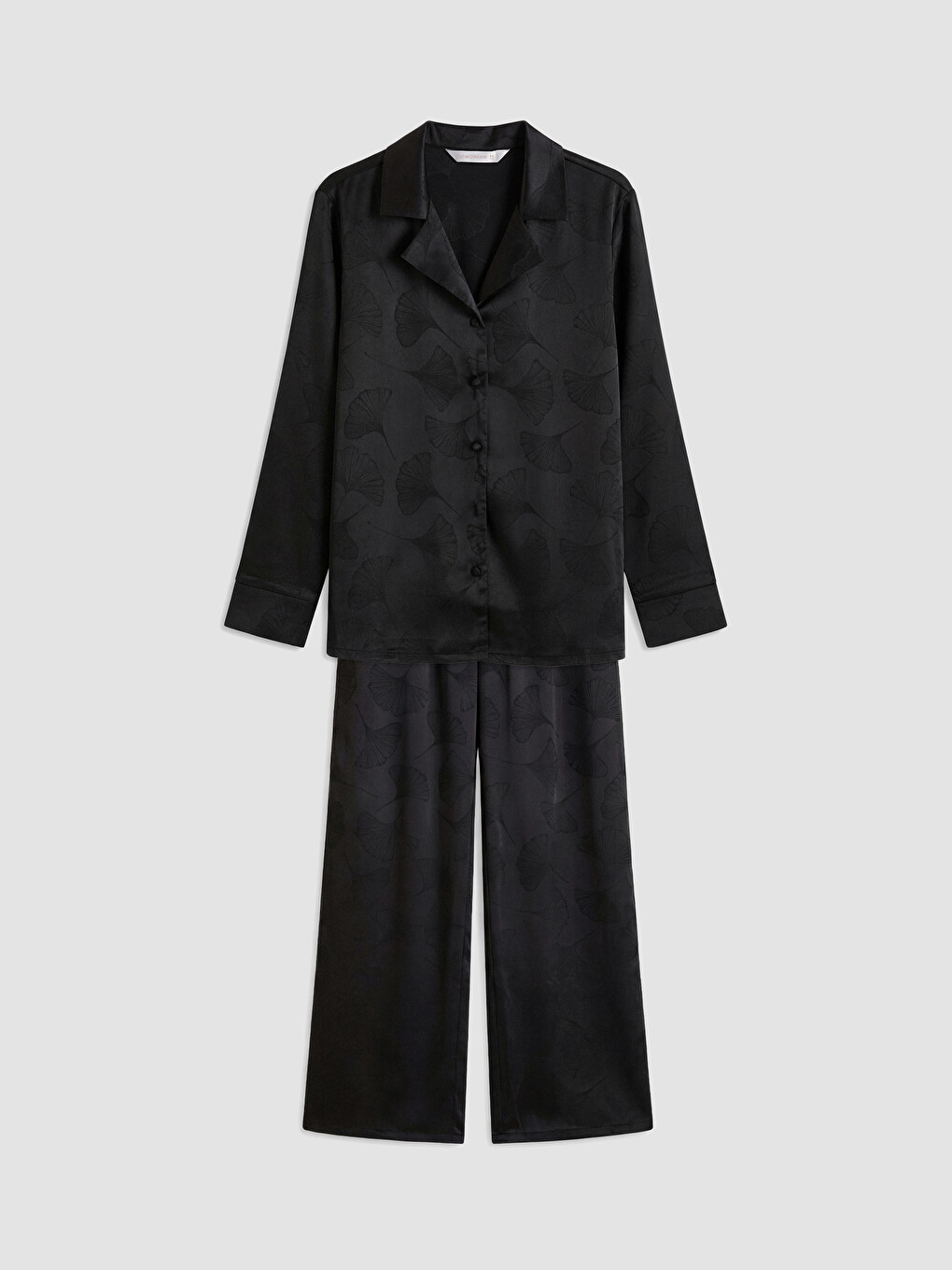 Collared Neck Satin Women's Pyjamas Set-4