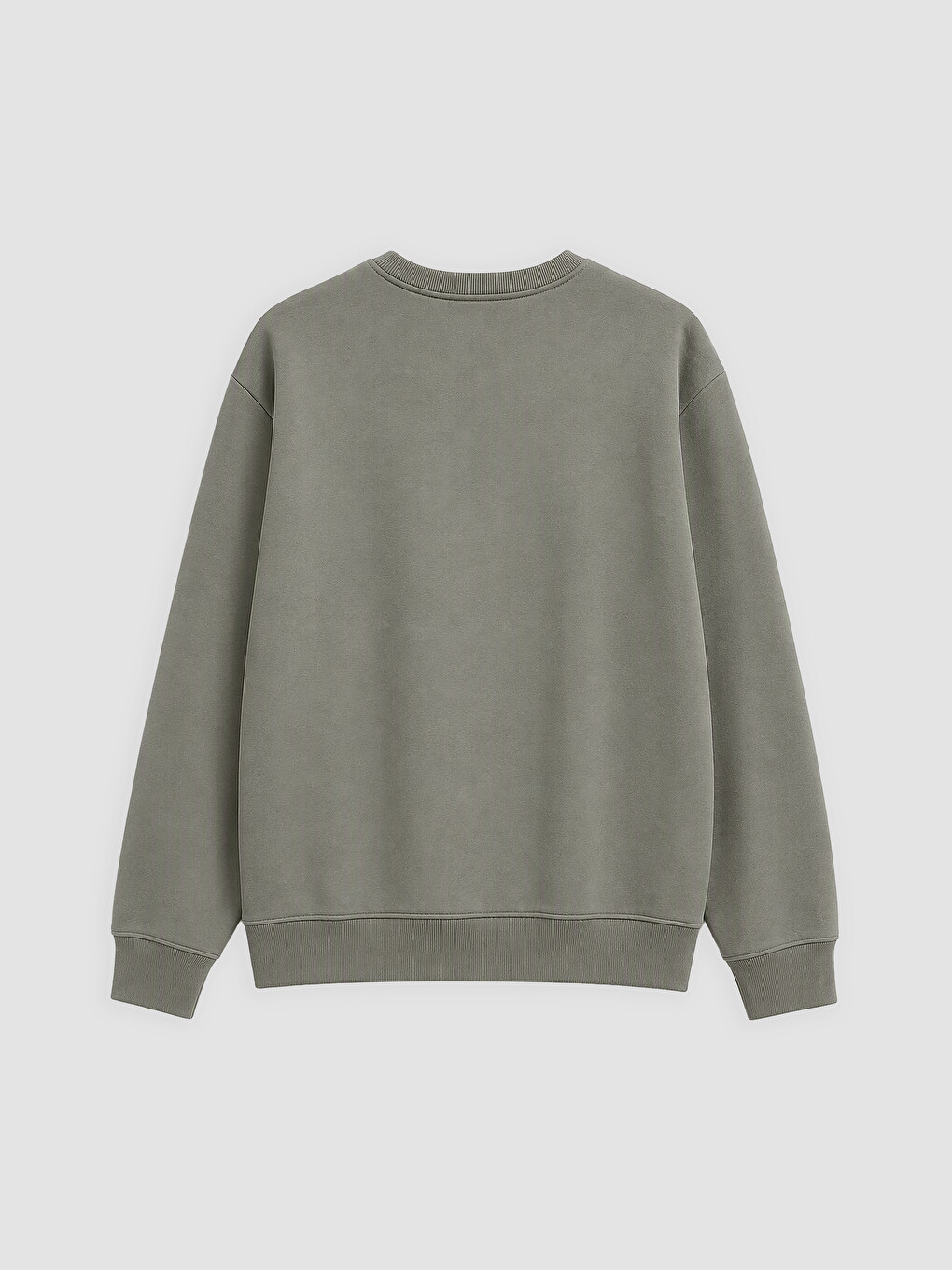 Crew Neck Men's Thick Sweatshirt-1