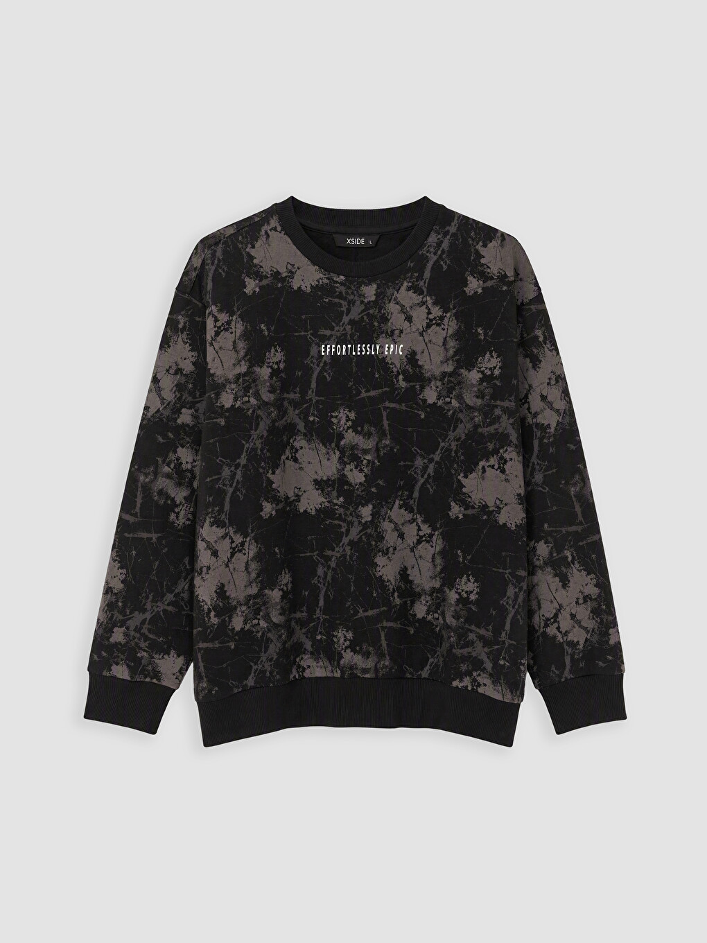 Crew Neck Printed Men's Sweatshirt-4