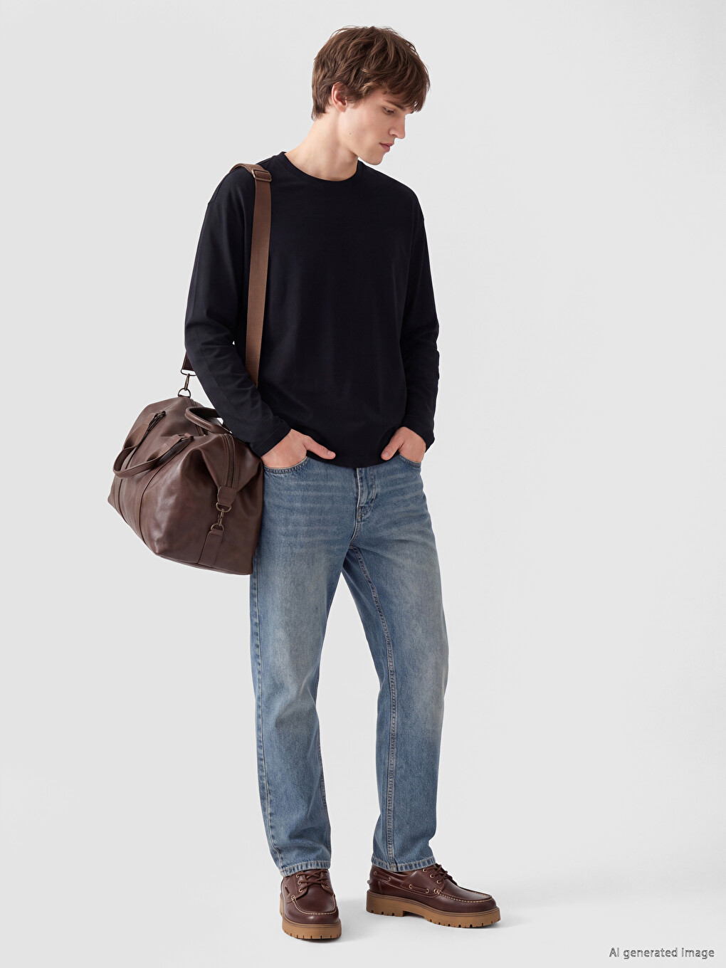 Crew Neck Men's Sweatshirt-1