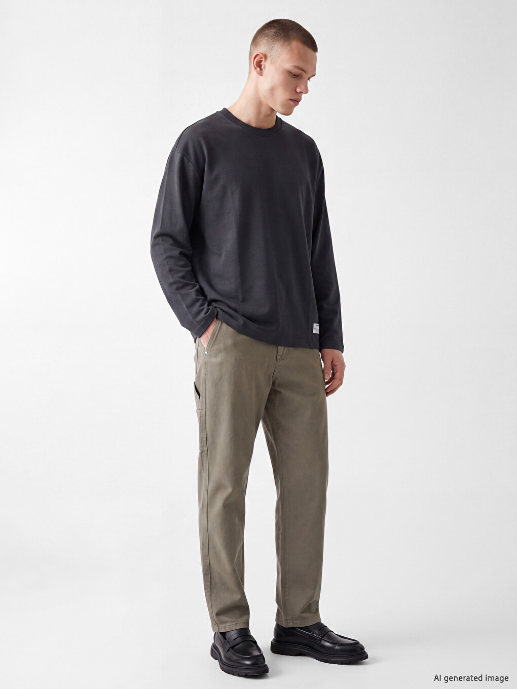 Crew Neck Men's Sweatshirt-1
