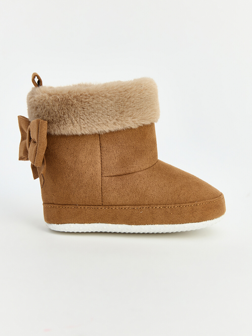 Faux Suede Baby Girl Home Boot-1