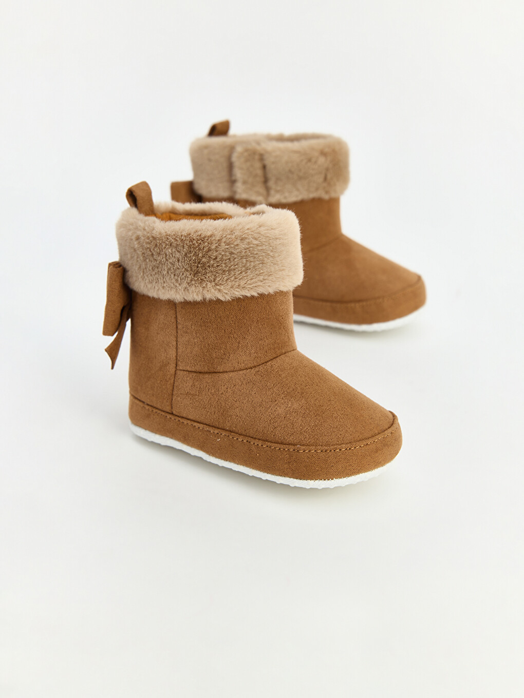 Faux Suede Baby Girl Home Boot-2