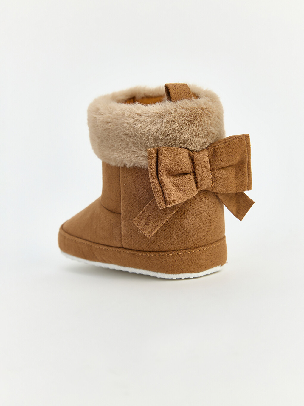 Faux Suede Baby Girl Home Boot-4