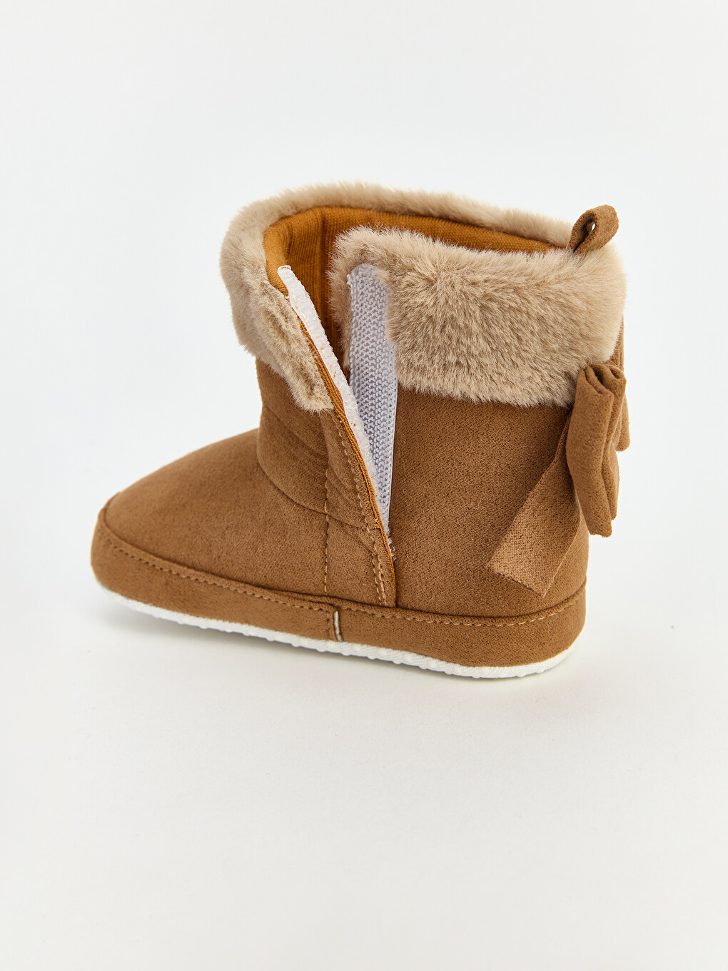 Faux Suede Baby Girl Home Boot-5