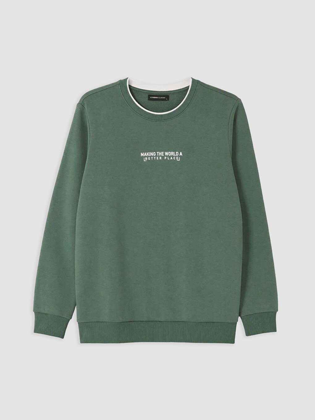 Crew Neck Printed Men's Sweatshirt