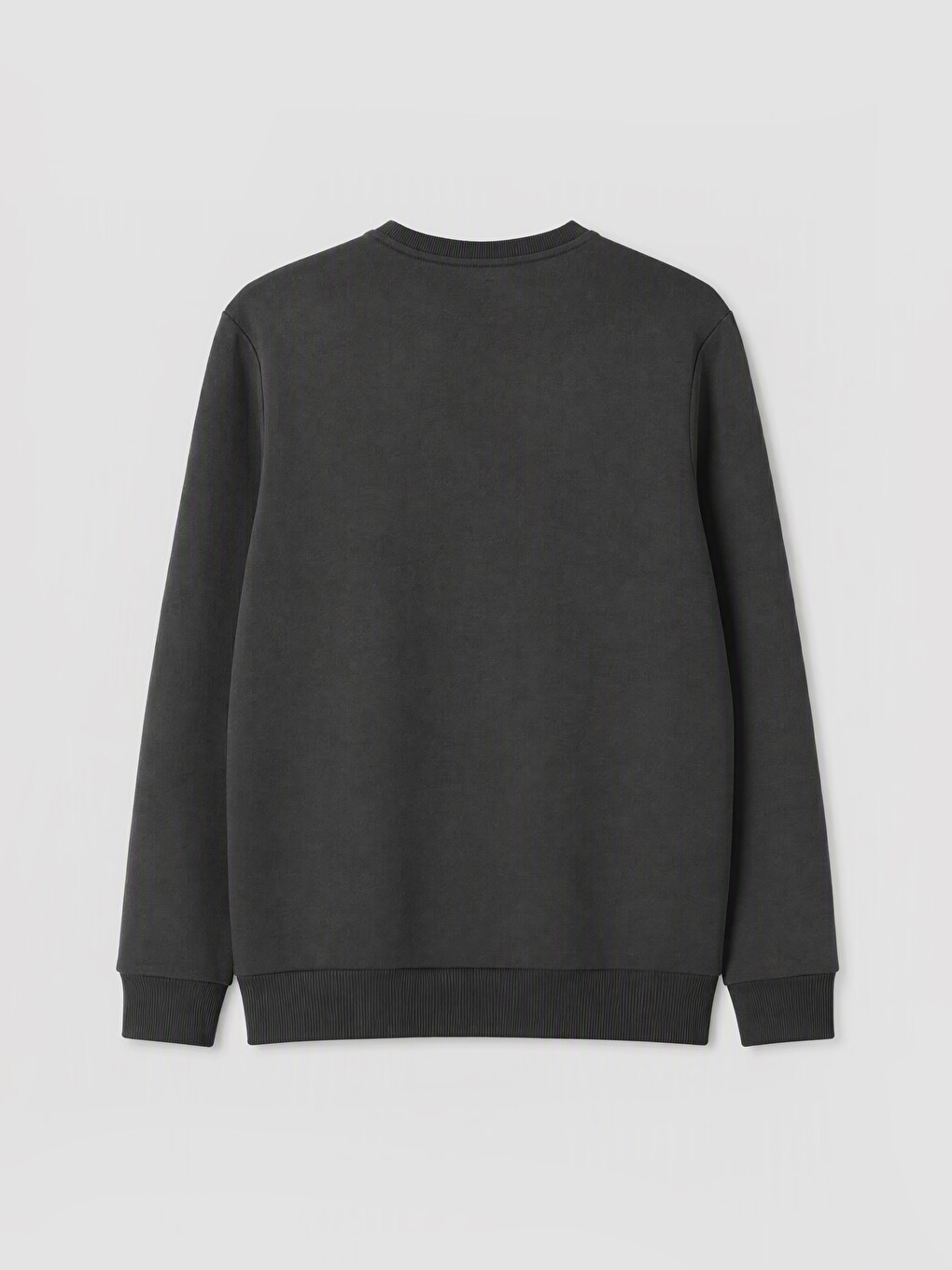 Crew Neck Printed Men's Thick Sweatshirt-4