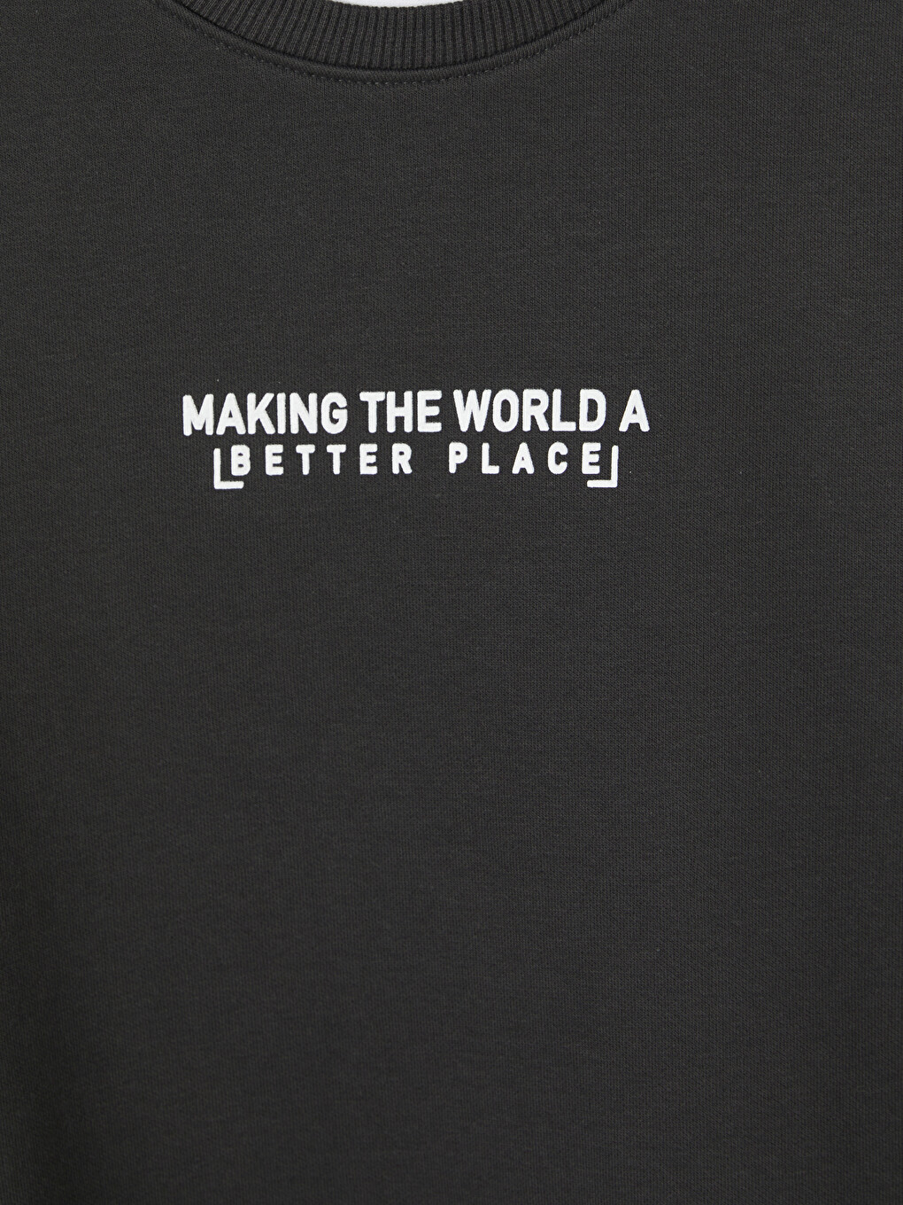 Crew Neck Printed Men's Thick Sweatshirt-5