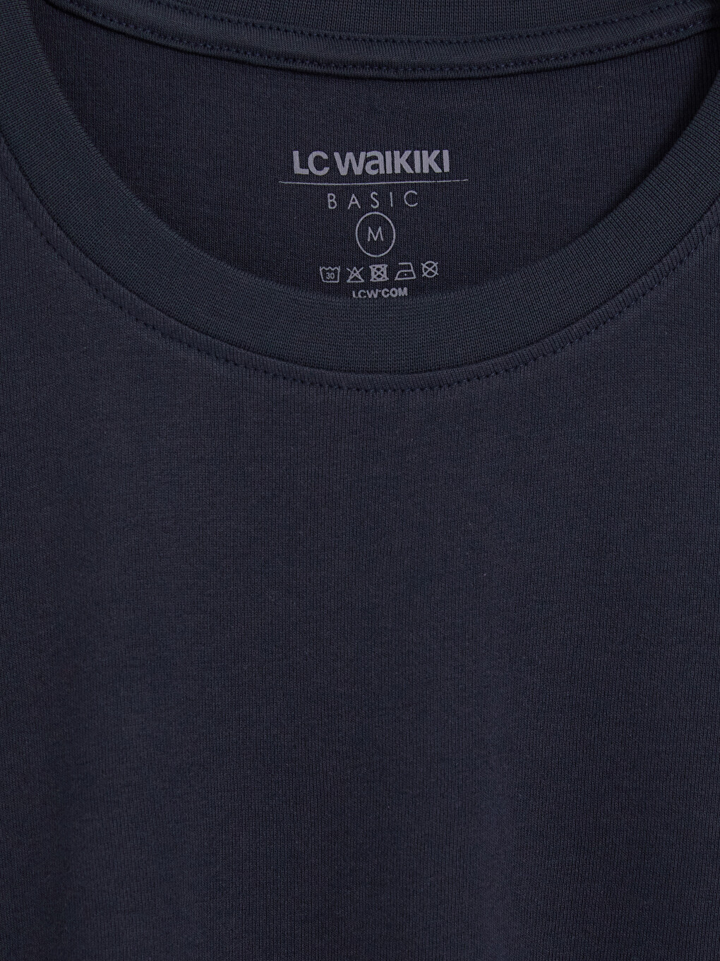 Crew Neck Rib Men's T-shirt-2