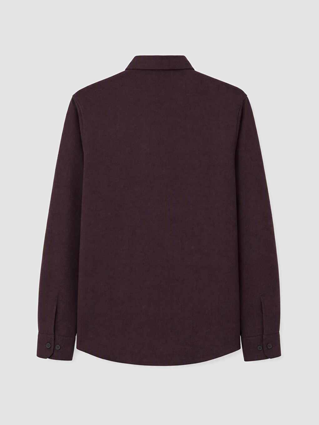Bordo Slim Fit Gömlek Yaka Erkek Gömlek-2