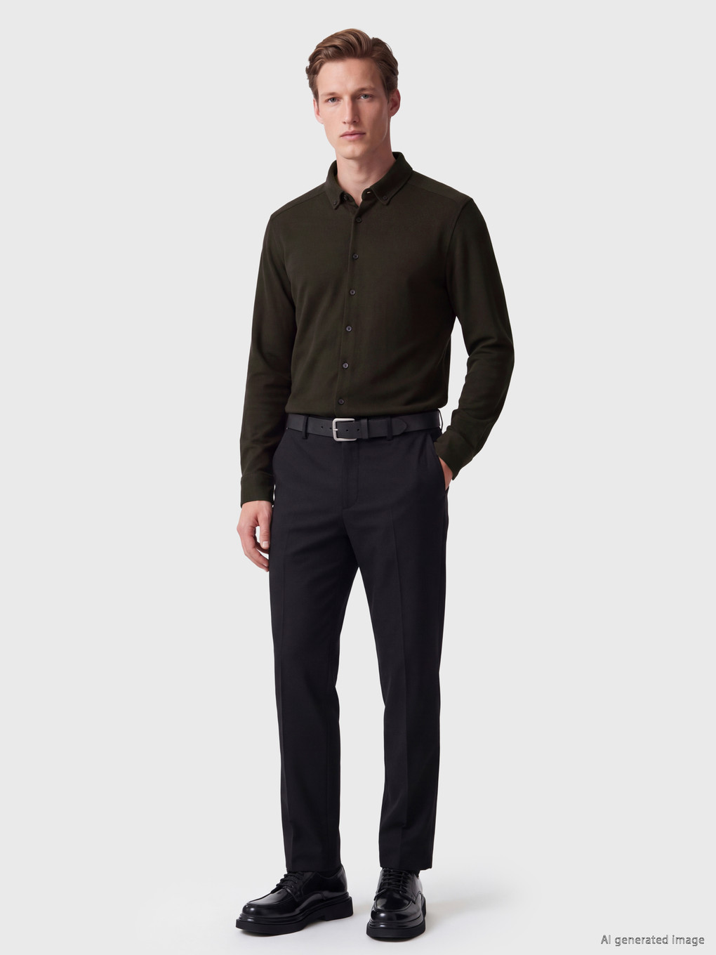 Slim Fit Erkek Gömlek-1