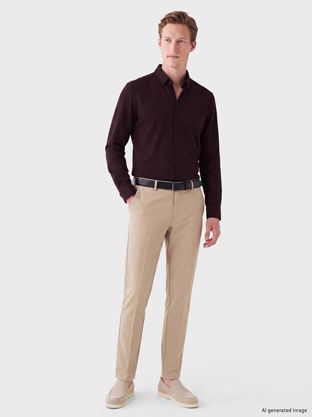 Man Bordeaux Shirt-1