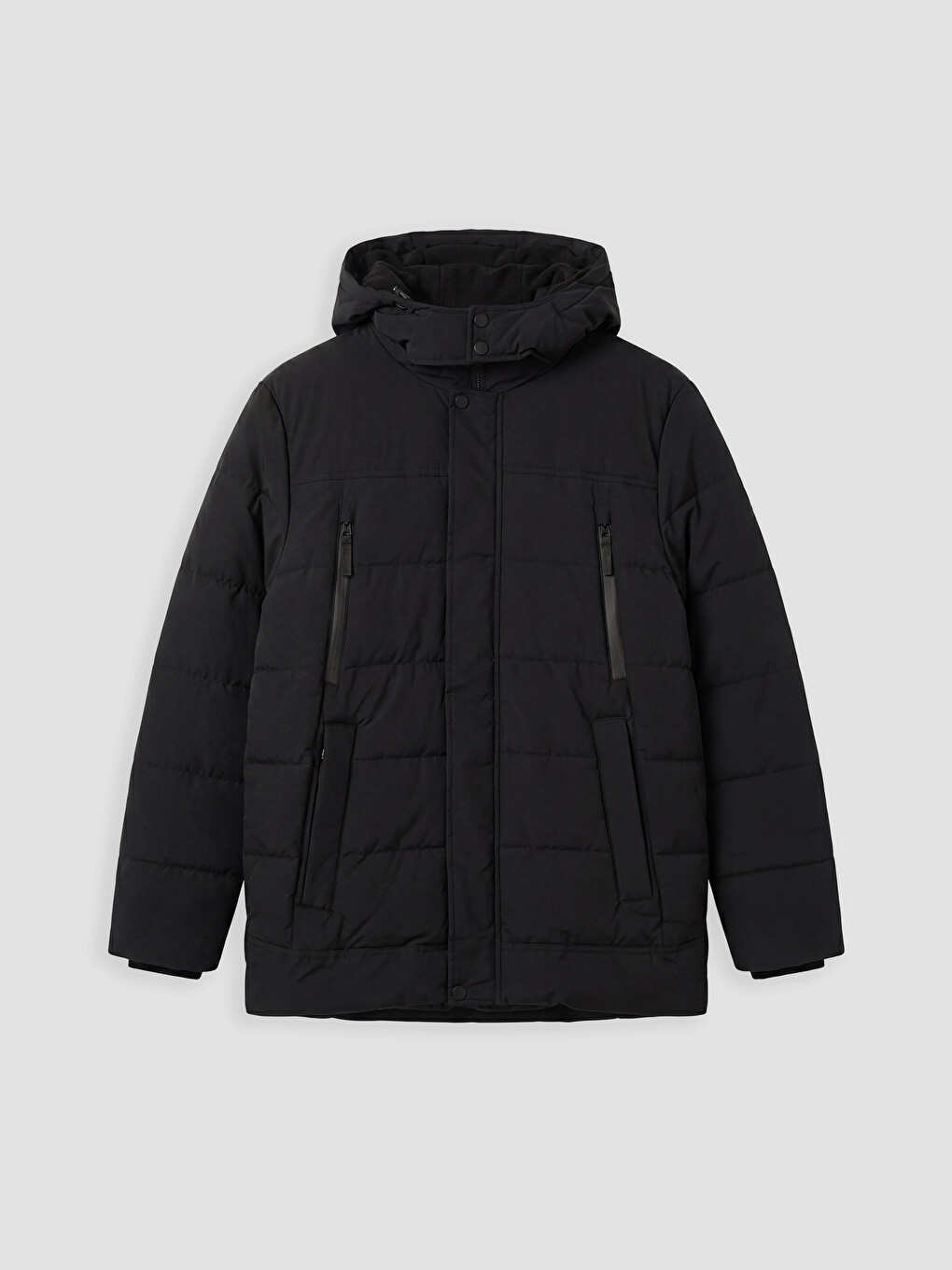 Man Black Puffer Coat-3