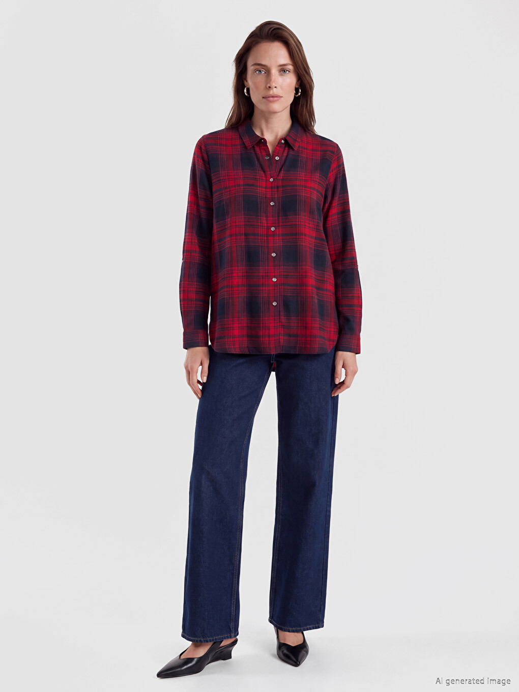 Plaid Women's Lumberjack Shirt-1