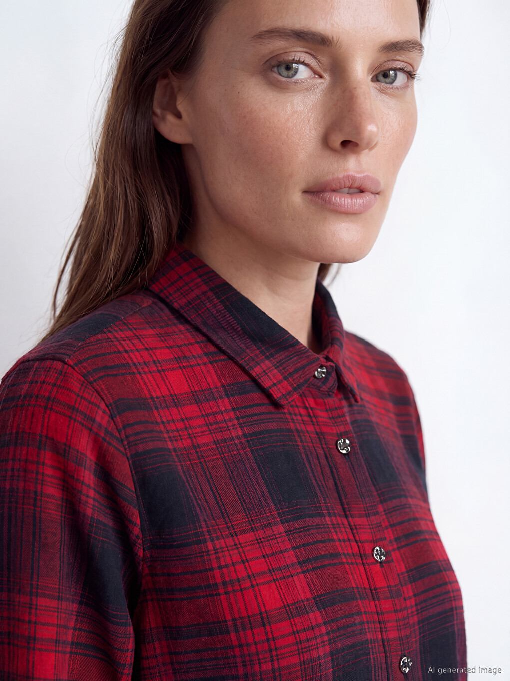 Plaid Women's Lumberjack Shirt-2