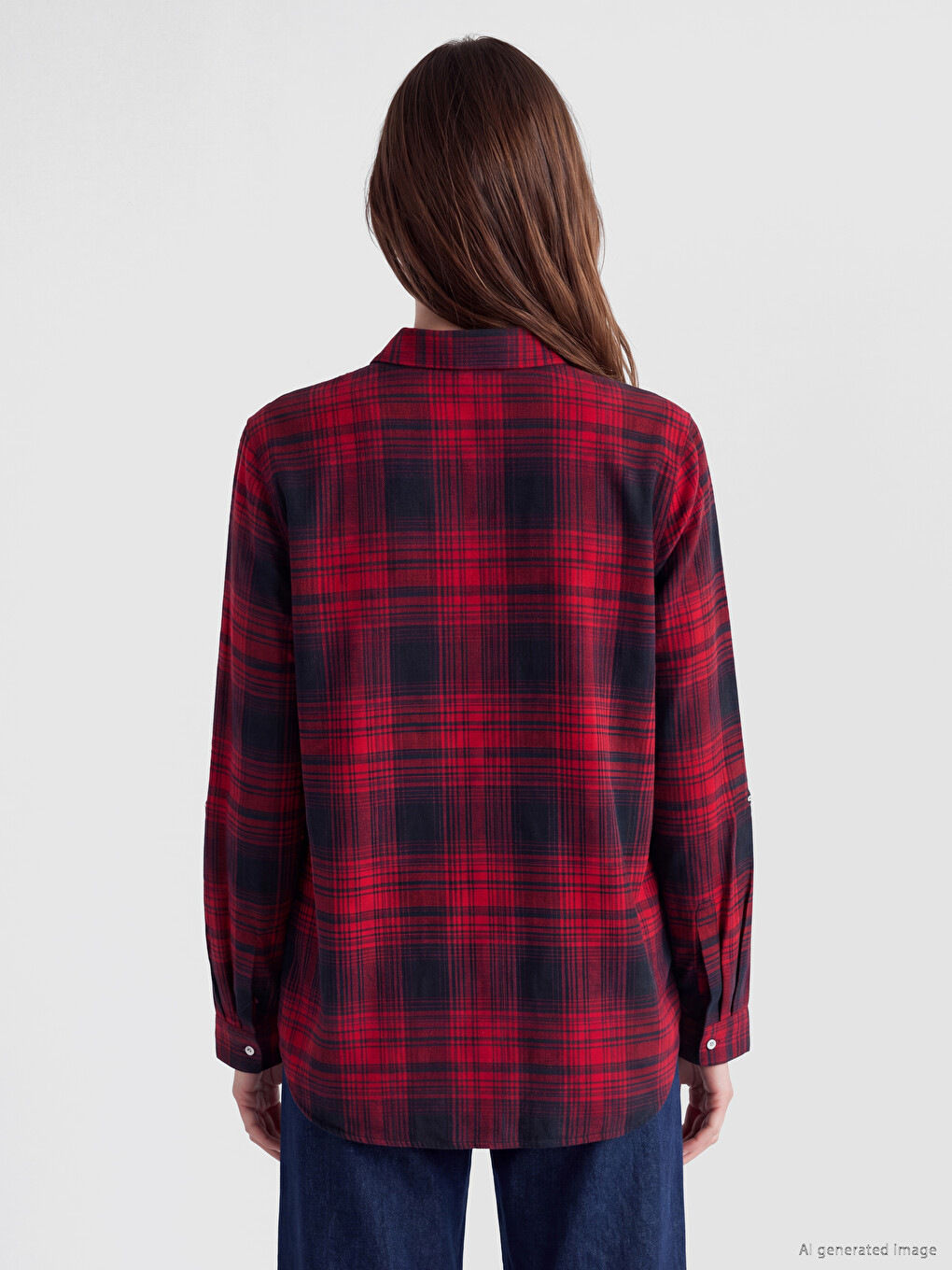 Plaid Women's Lumberjack Shirt-3
