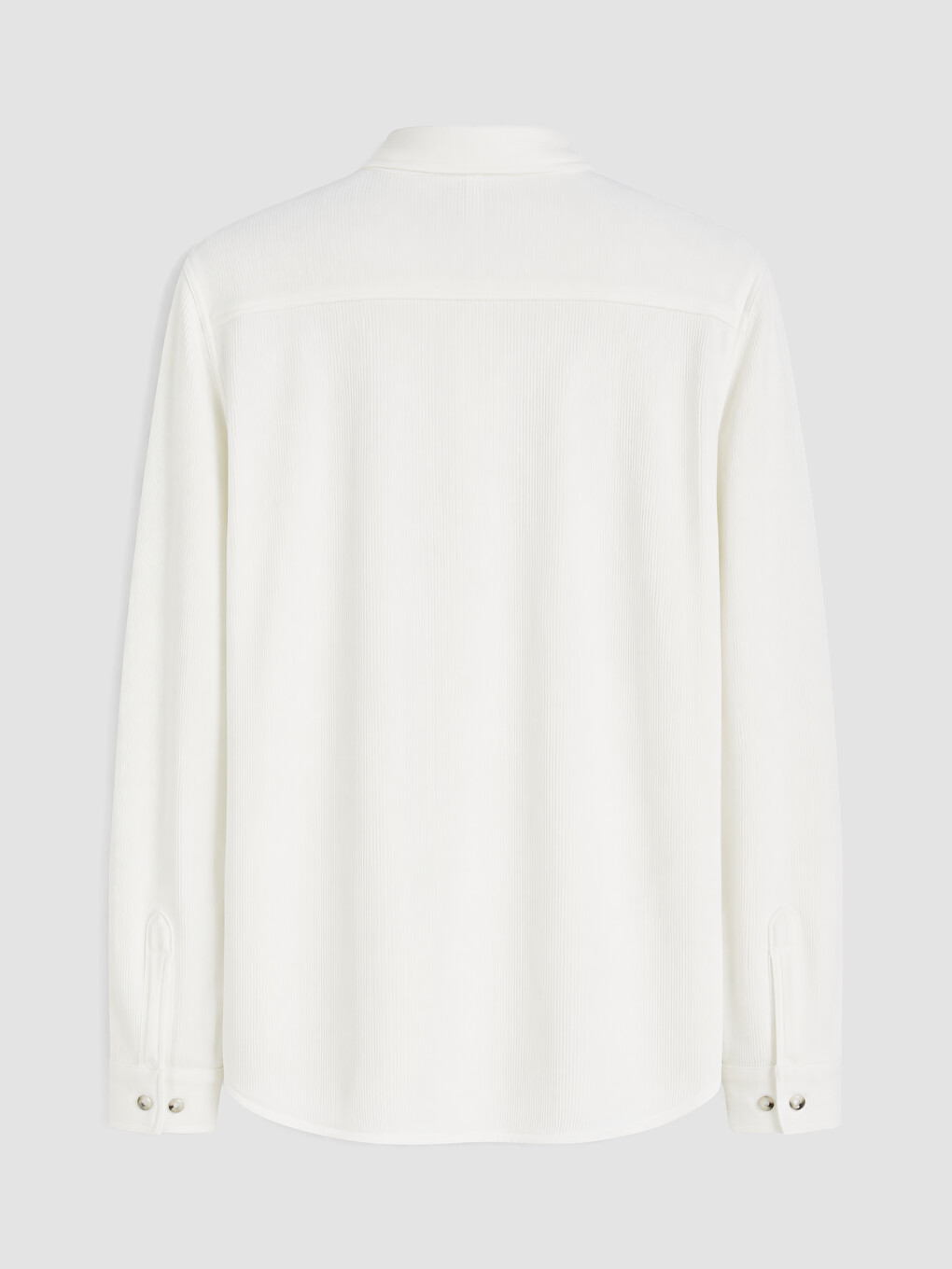 Slim Fit Buttoned Collar Men's Textured Shirt-2