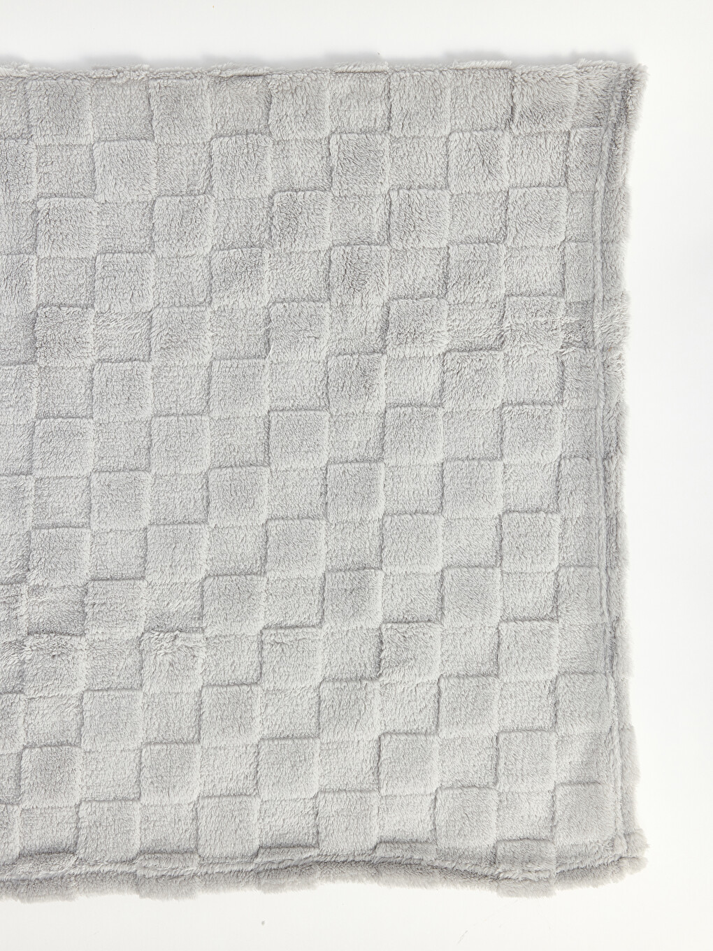 Gri Tek Kişilik Pelüş Battaniye 150x220 Cm-3