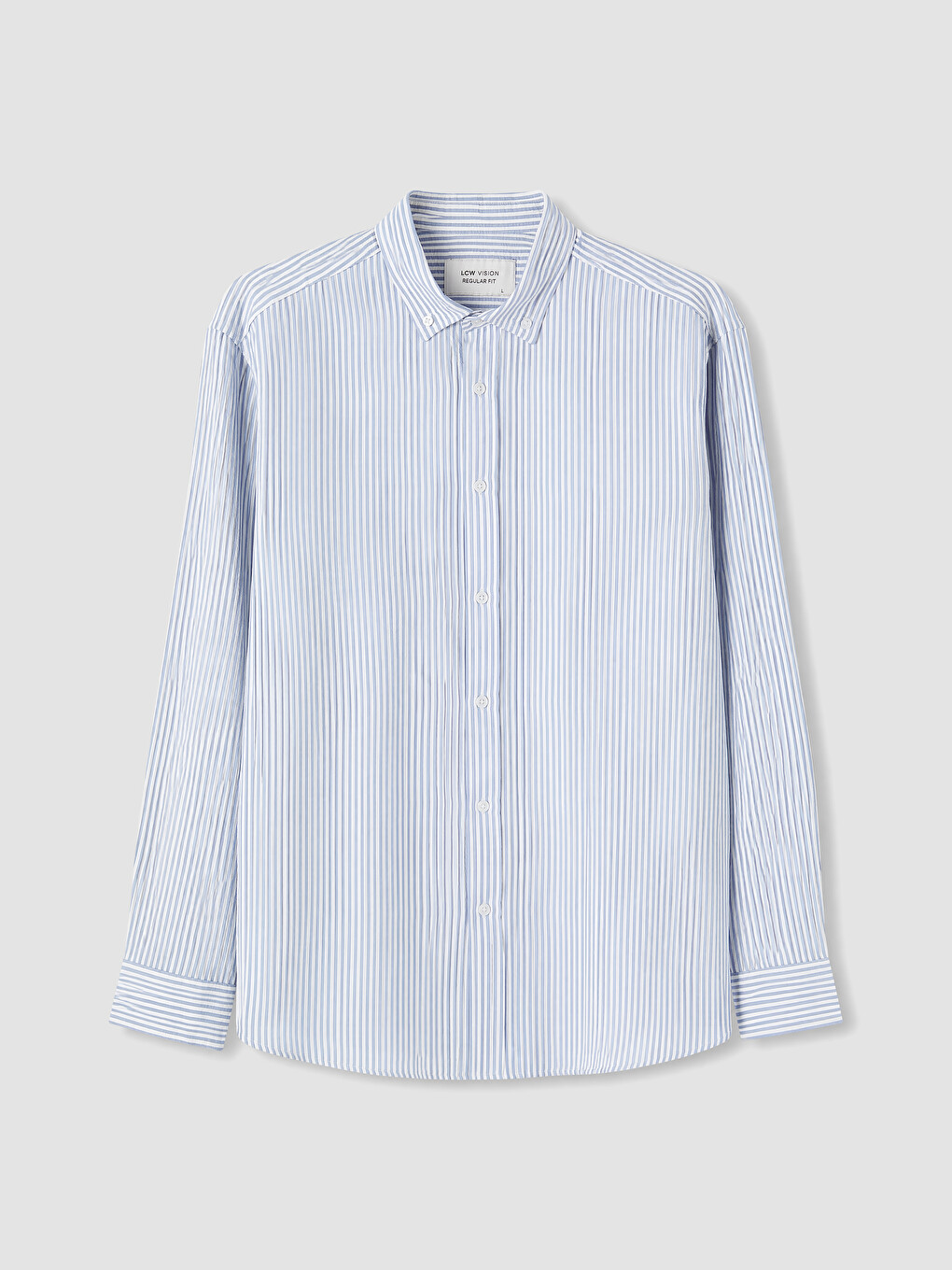Regular Fit Striped Crinkle Men's Shirt-4
