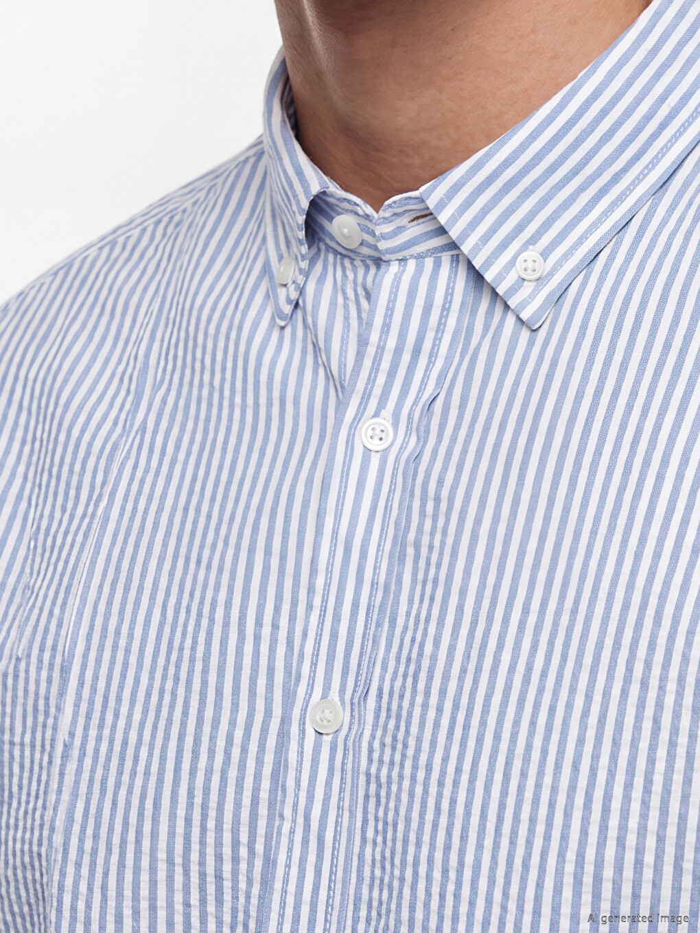 Regular Fit Striped Crinkle Men's Shirt-2