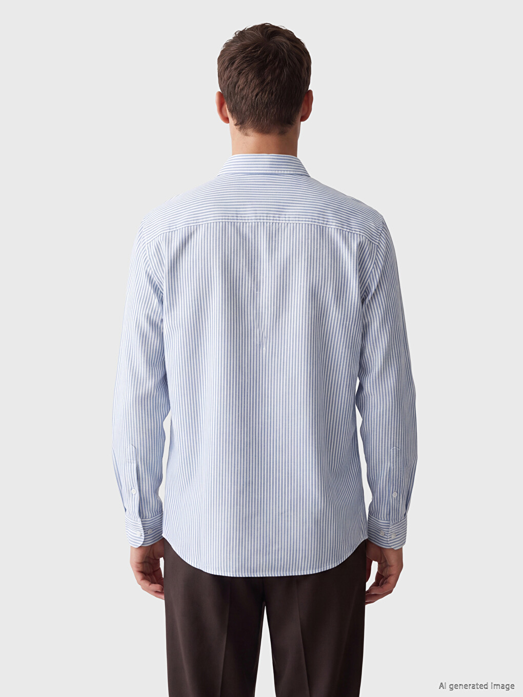 Regular Fit Striped Crinkle Men's Shirt-3