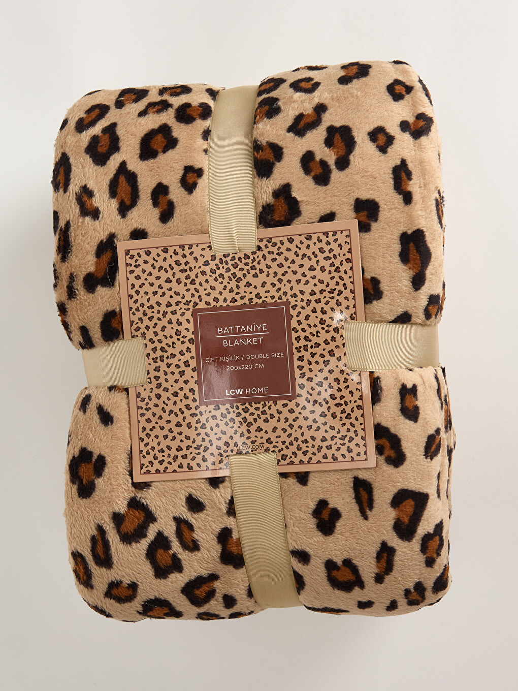 Leopard Patterned Double Person Blanket-1