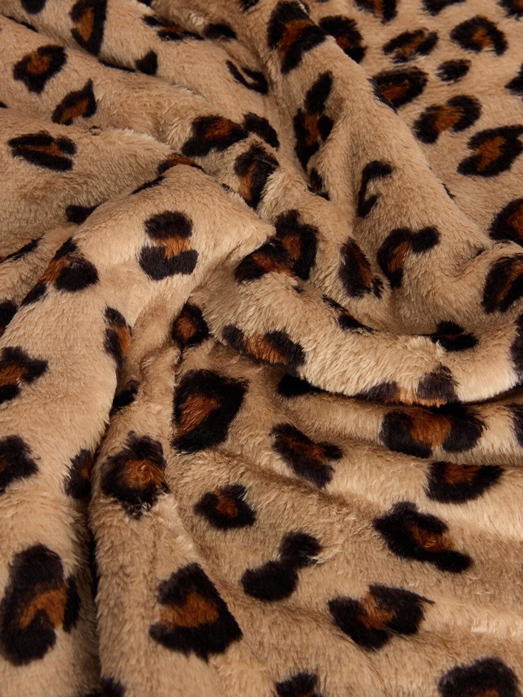 Leopard Patterned Double Person Blanket-5