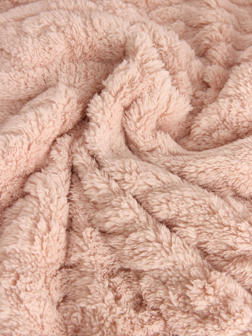 Pembe Çift Kişilik Pelüş Battaniye 200x220 Cm-3