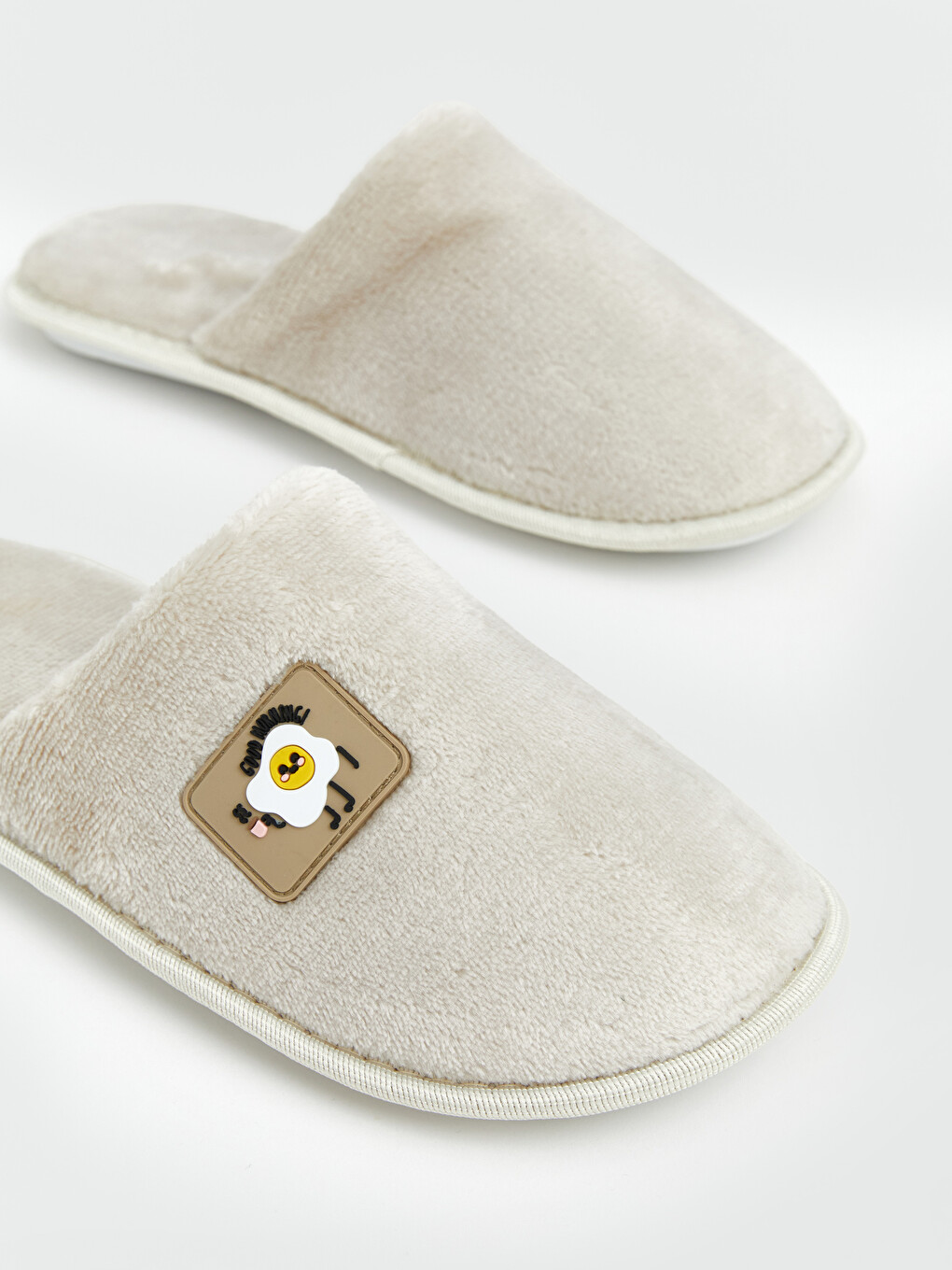 Woman Beige Home Slippers-2