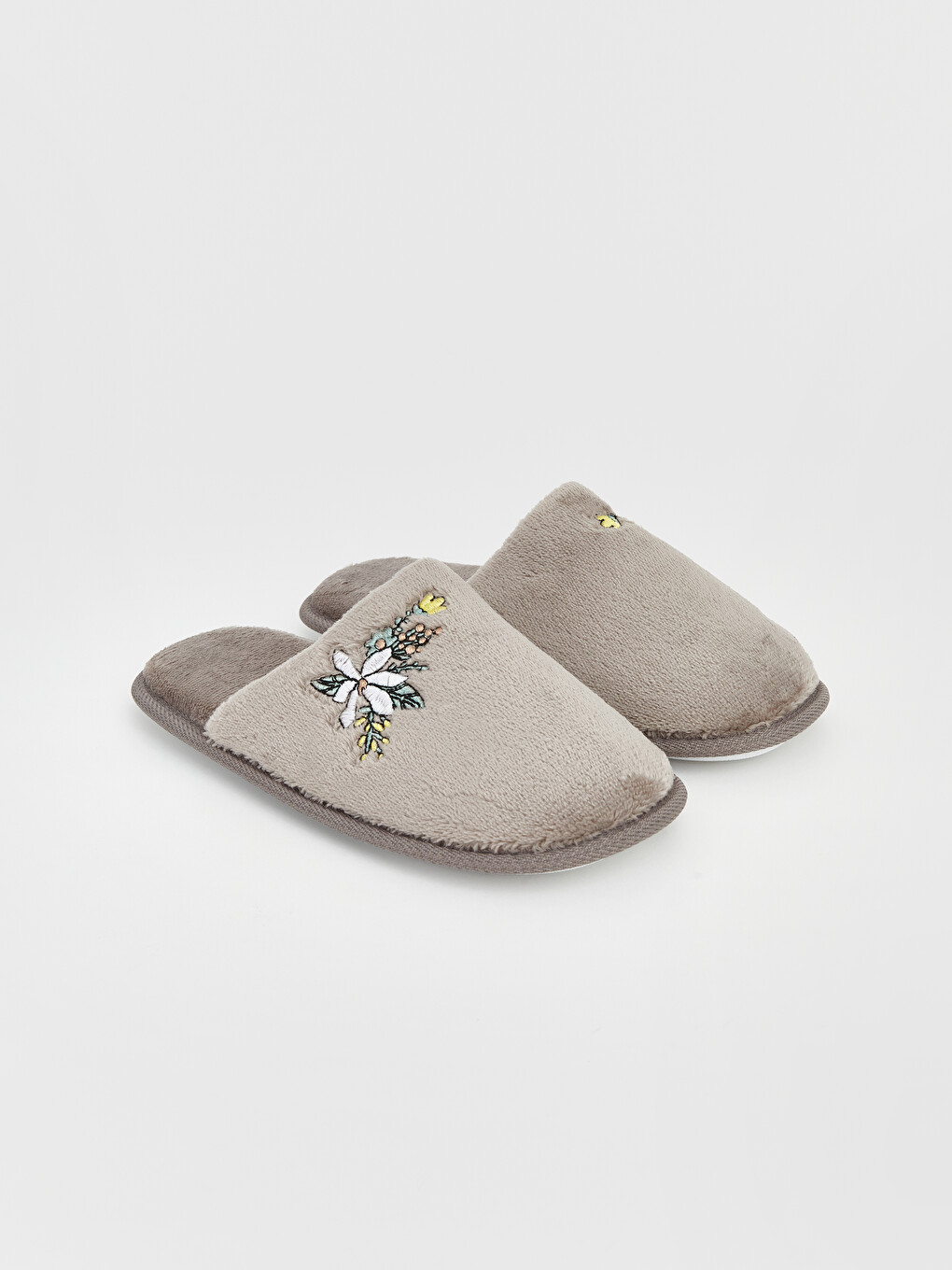 Papuci De Casă Pentru Femei Cu Broderie Florală-2
