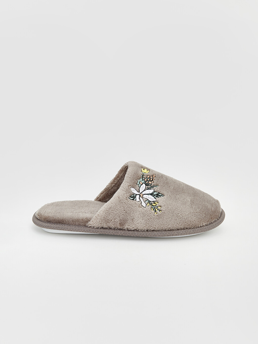 Papuci De Casă Pentru Femei Cu Broderie Florală-4