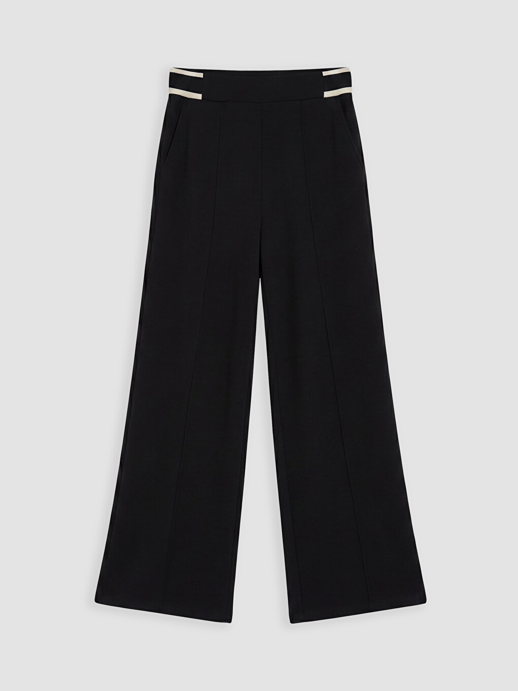 Wide Leg Regular Fit Women's Trousers-4