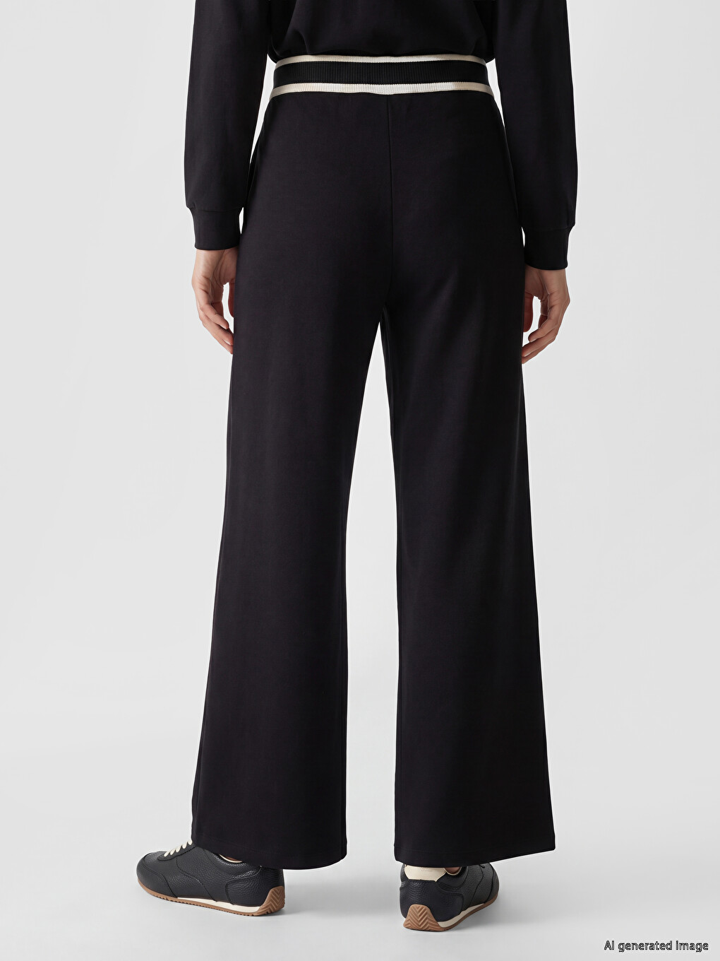 Wide Leg Regular Fit Women's Trousers-3