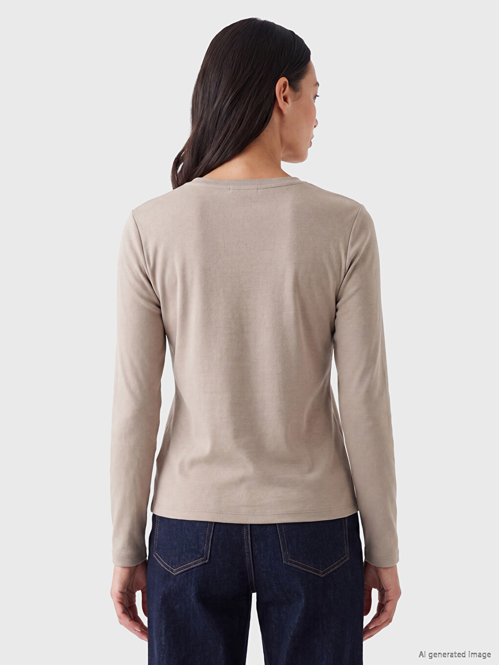 Tricou Basic Cu Guler Rotund, Atingere Fină, Pentru Femei-3