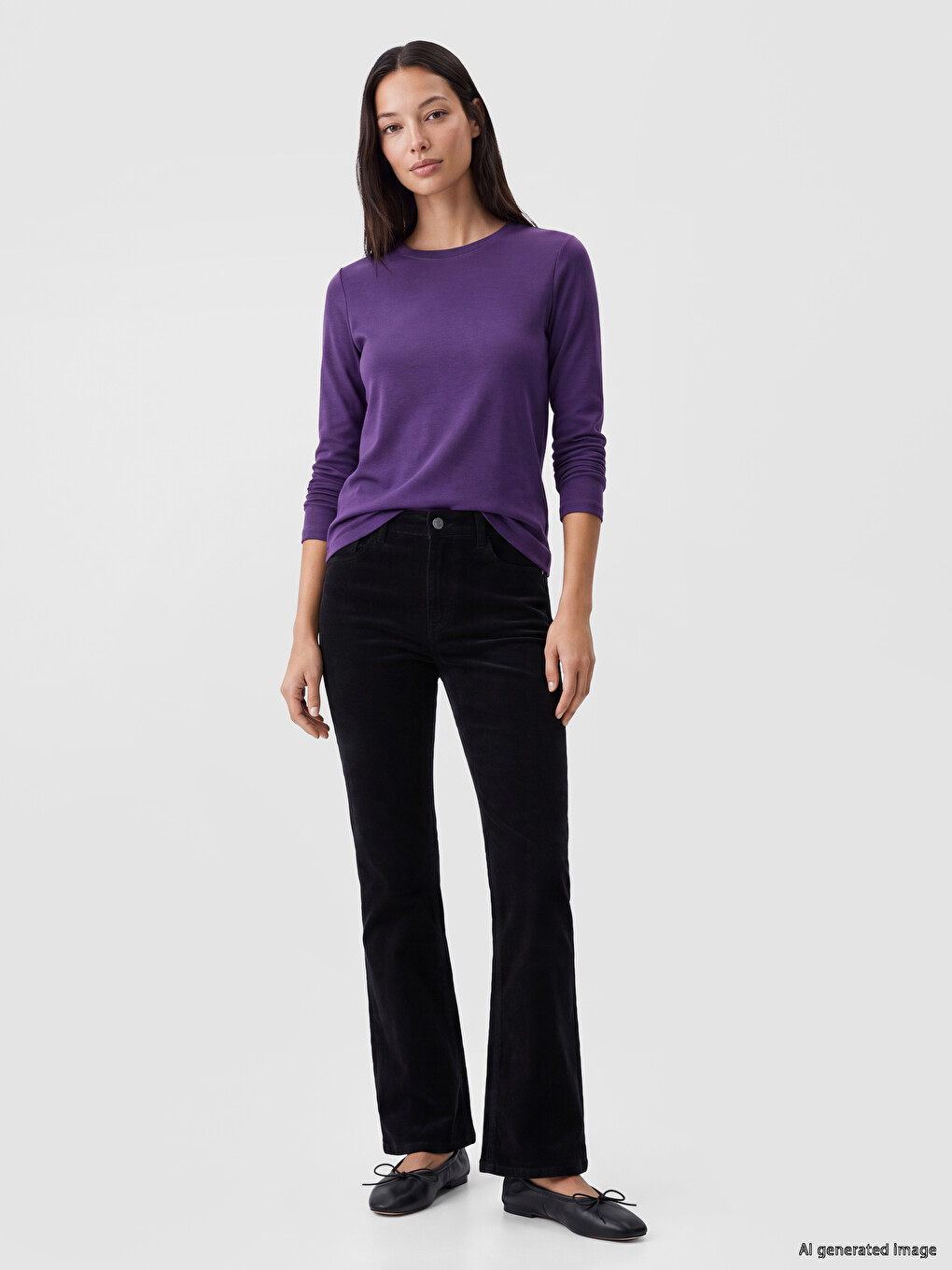 Crew Neck Soft Touch Women's T-shirt-1