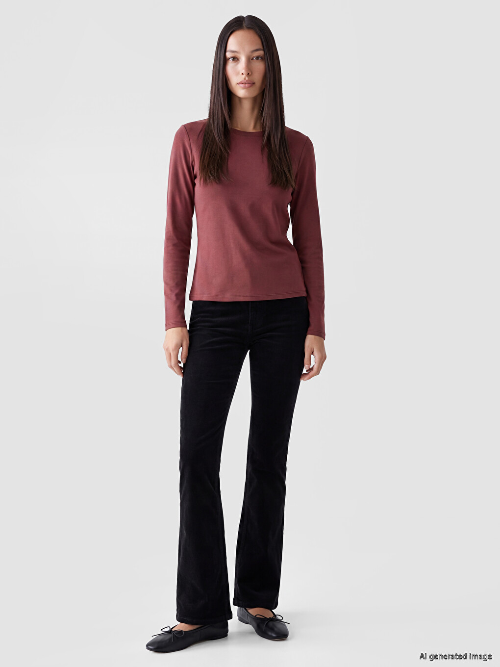 Crew Neck Soft Touch Women's T-shirt-1