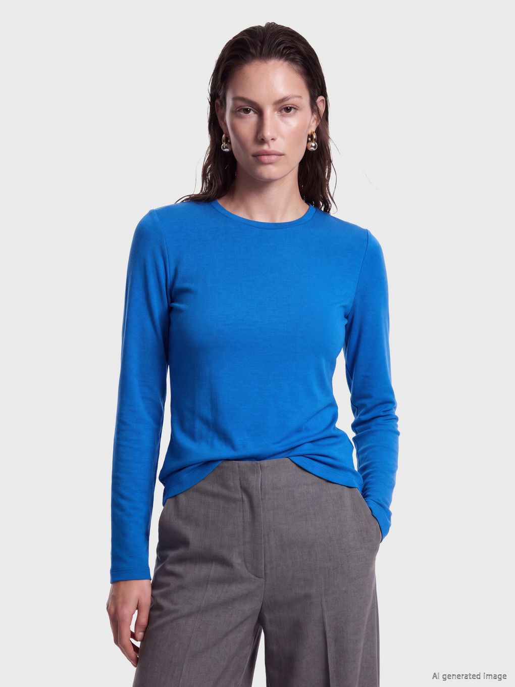 LCW EVERYDAY Crew Neck Soft Touch Women's T-shirt - W6AI62Z8-H2P