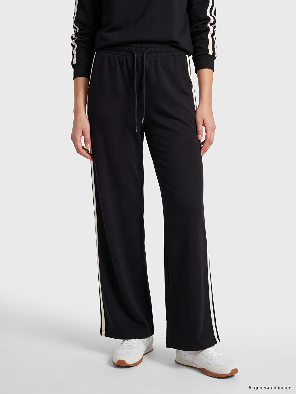 Elastic Waist Soft Touch Women's Sweatpants-1