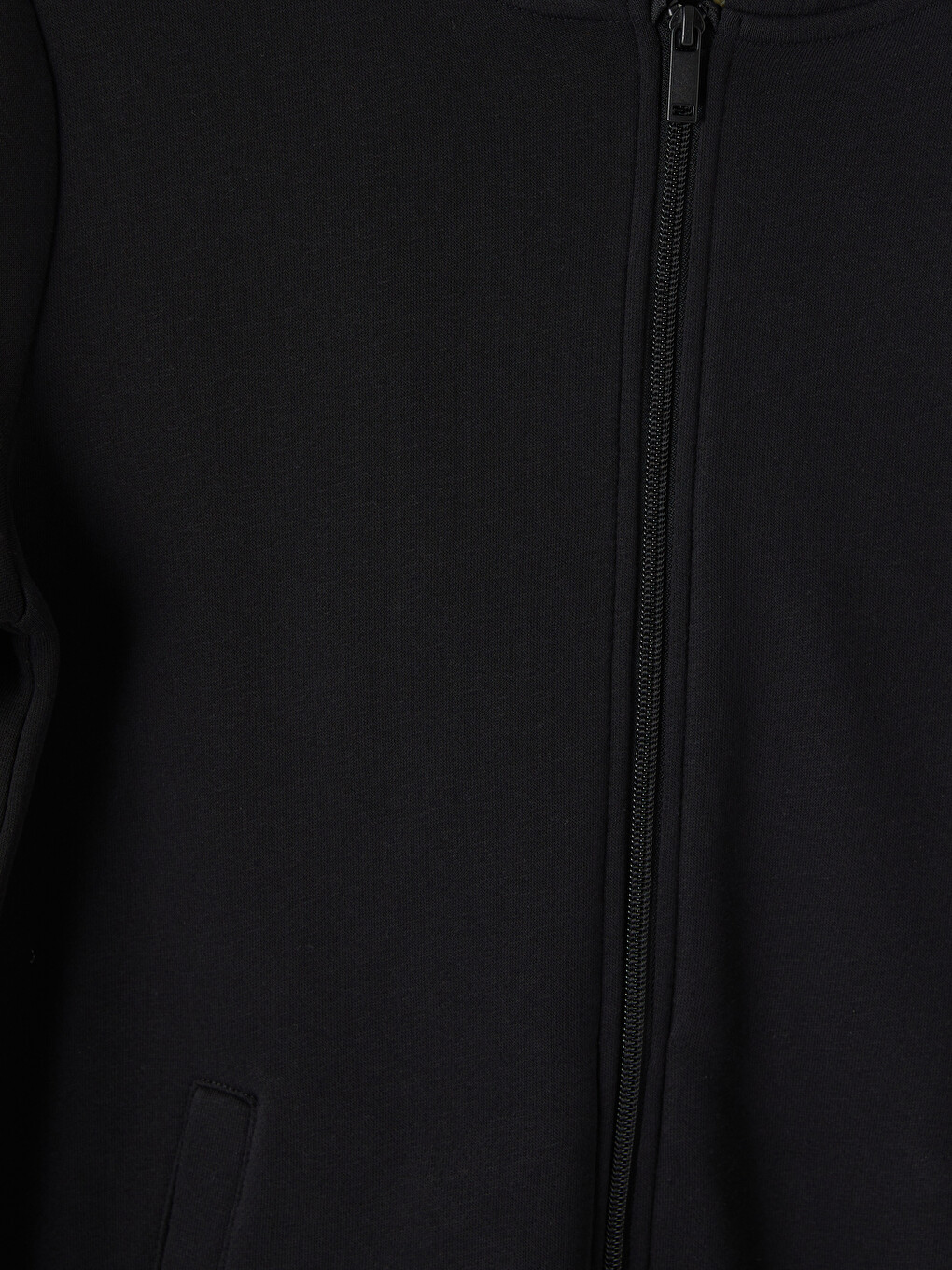Woman Black Zip-up Sweatshirt-6