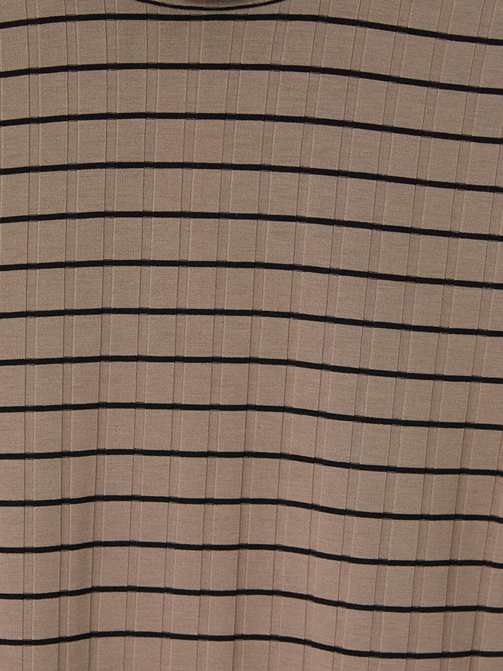 Mock Neck Striped Women's Body-5
