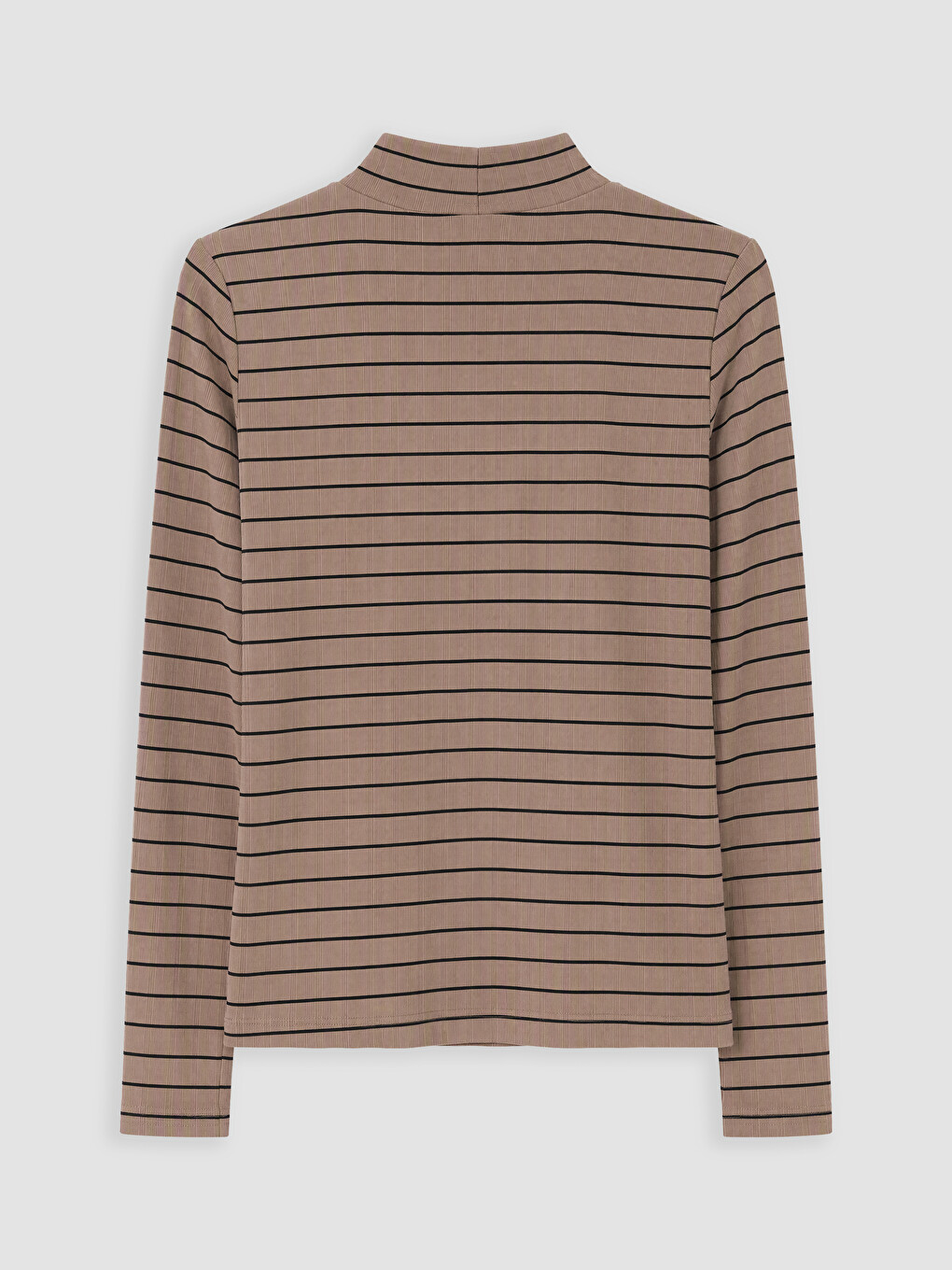 Mock Neck Striped Women's Body-6