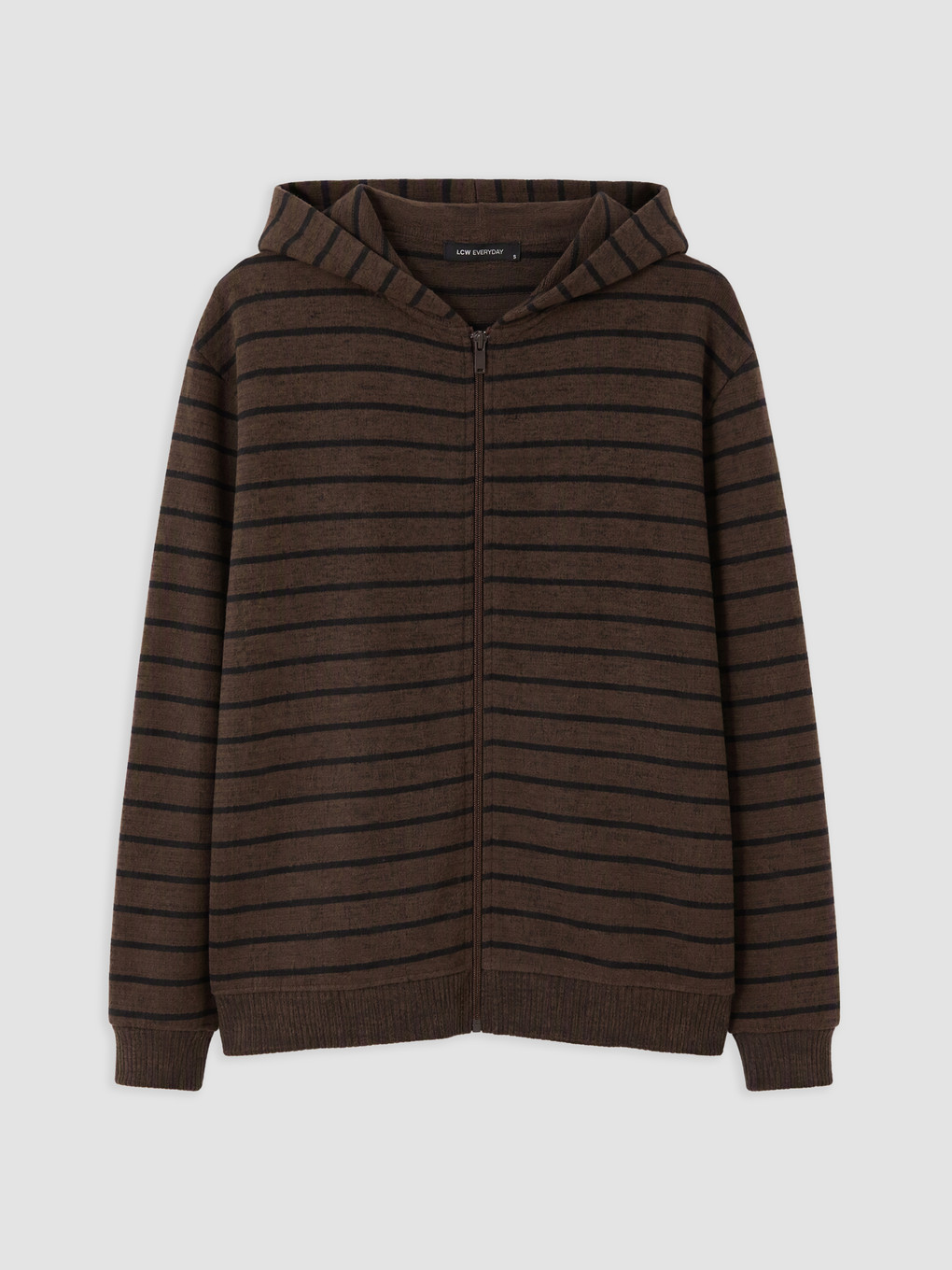 Hooded Striped Oversize Women's Cardigan